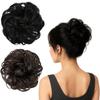 Extensions de chignon désordonné Cerrito - Accessoires pour cheveux pour femme, Chignon Juda bouclé ondulé avec élastique, Fabricant de donuts artificiels, Styl