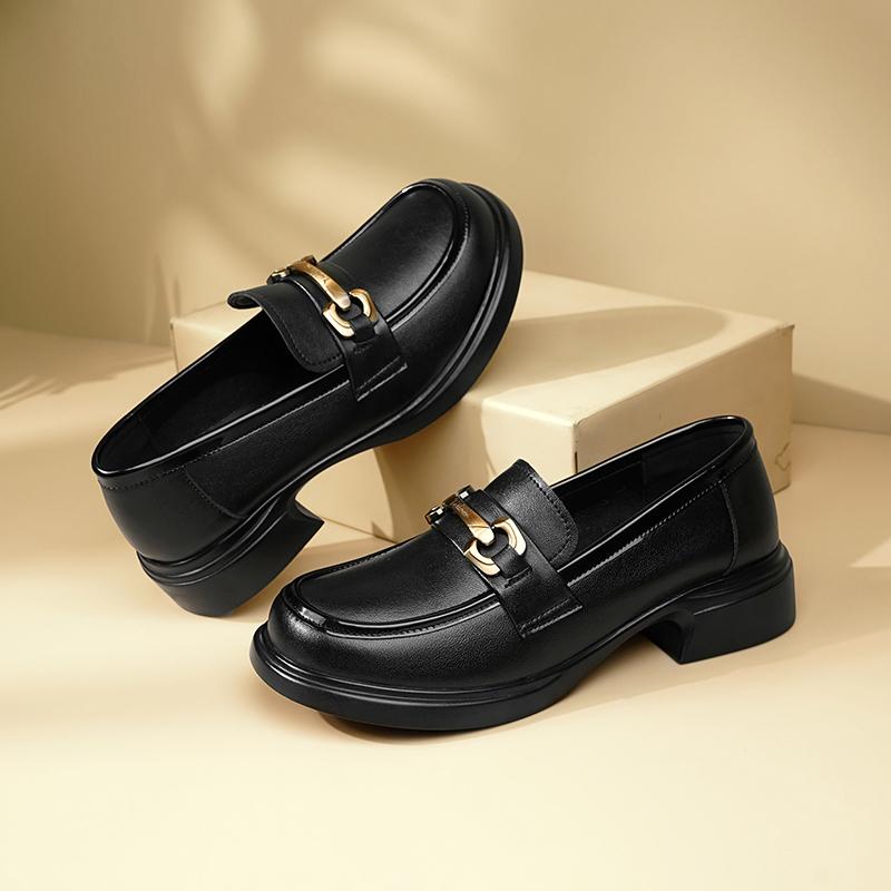 Fashion AIYUQI Loafers Women 2025 Genuine Leather Spring Shoes Women Casual British Style Slip-on Ladies Shoes