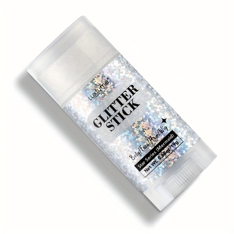 Silver Glitter Stick, Christmas Party& Rave Makeup, Long-Lasting, Easy To Remove, Perfect for Face& Hair& Body-16g