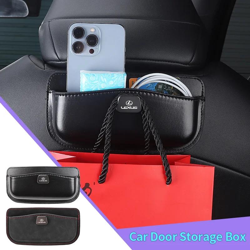 PPFX2 Car Seatback Storage Box Seam Case Door Clutter Organizer Accessories For Lexus CT ES GS NX IS250 CT200h IS300h ES300h RX400h NX