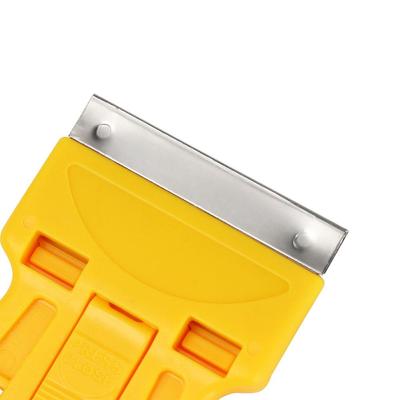 Bıçaklı Mini Plastik Kazıyıcı Çelik Bıçaklı Araba Sticker Sökücü Tek Taraflı Temizleyici Otomobiller İçin