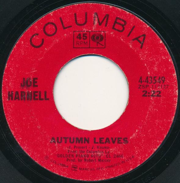 7inch Record JOE HARNELL - Autumn Leaves 443549 Columbia 1965 US Jazz Used