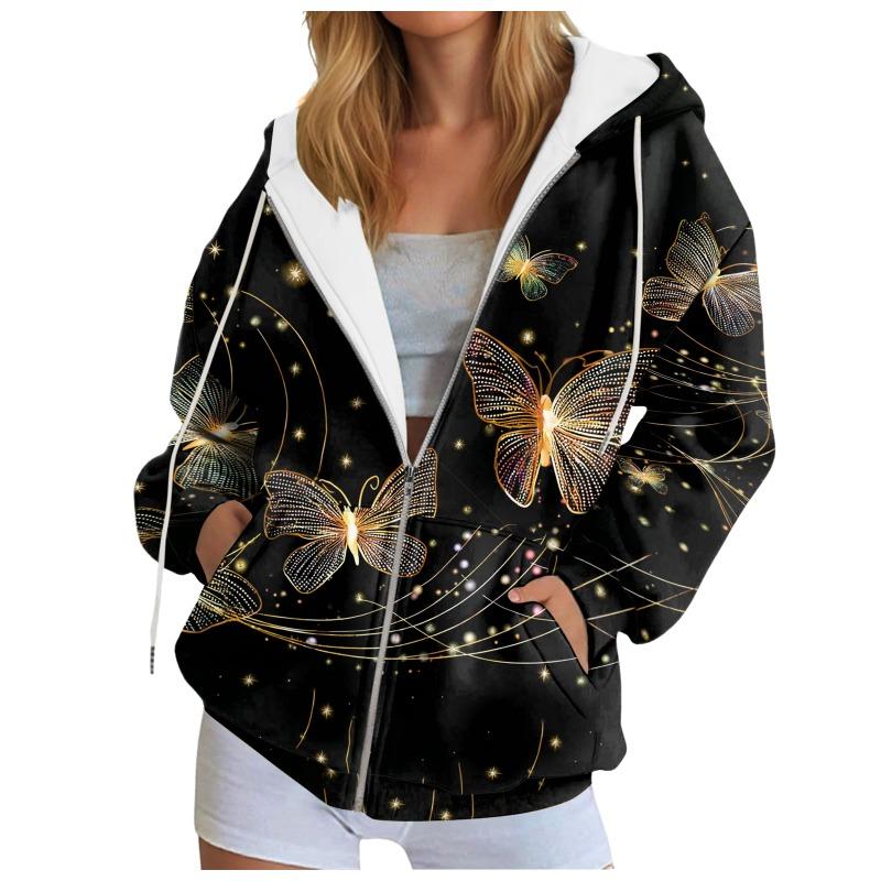 Women's 3D Zipper Hoodie