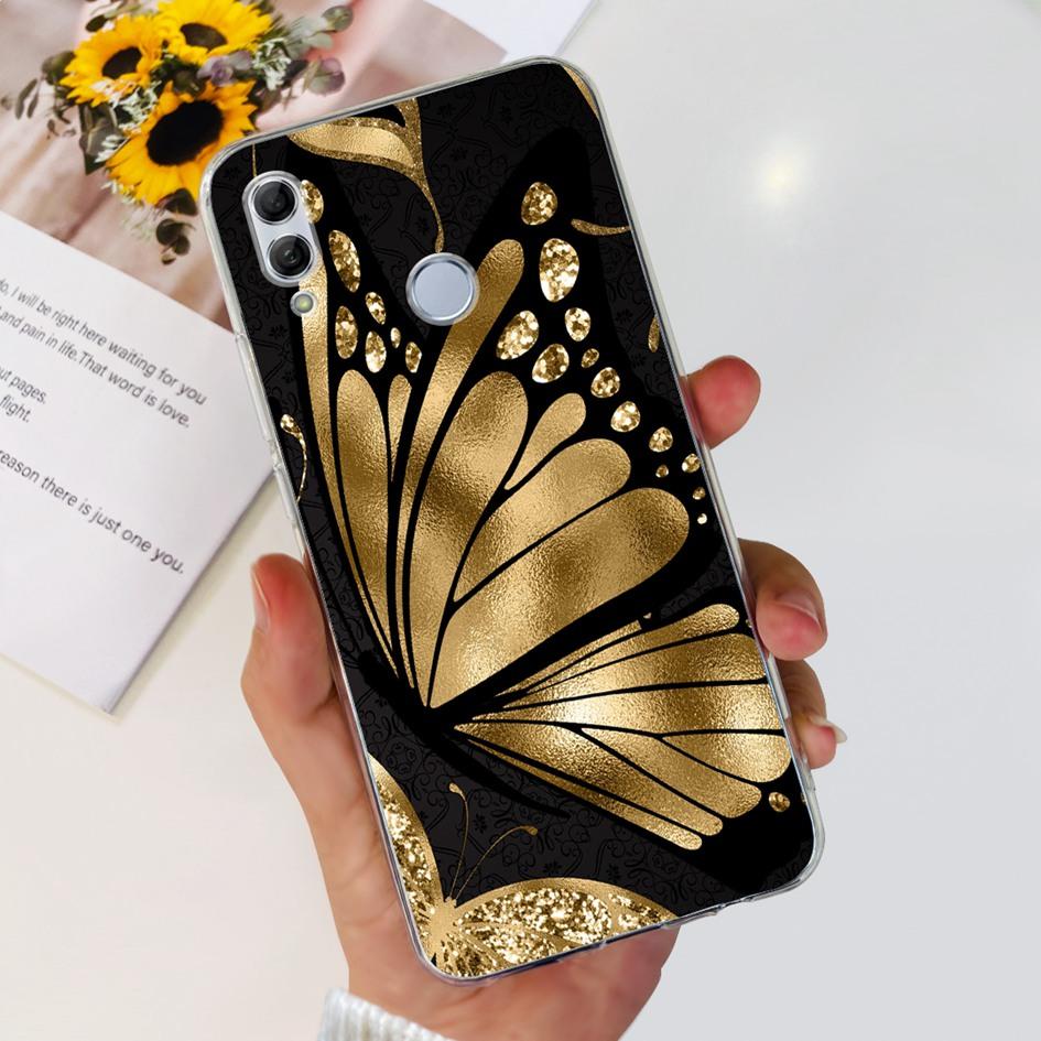 Für Honor 10 Lite Hülle HRY-LX1 HRY-LX2 Abdeckung Mode Schmetterling Transparentes Silikon Hüllen Für Honor 10 10i Honor10 Bumper