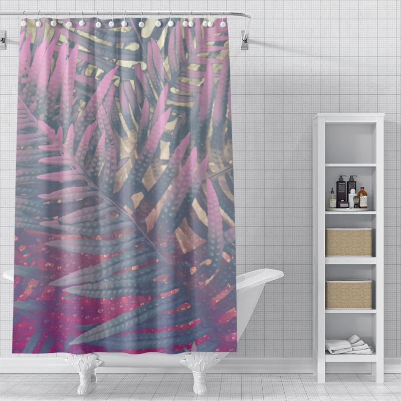 Home Shower Curtains for Bathroom Waterproof Fabric Modern Nordic Style Bathroom Curtains Shower Curtain Morandi Andscape Plant