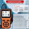 Compact Car OBD2 Diagnostic Tool Reads Engine Fault Codes For Multiple Vehicles Code Scanner Tool with Voltages Test