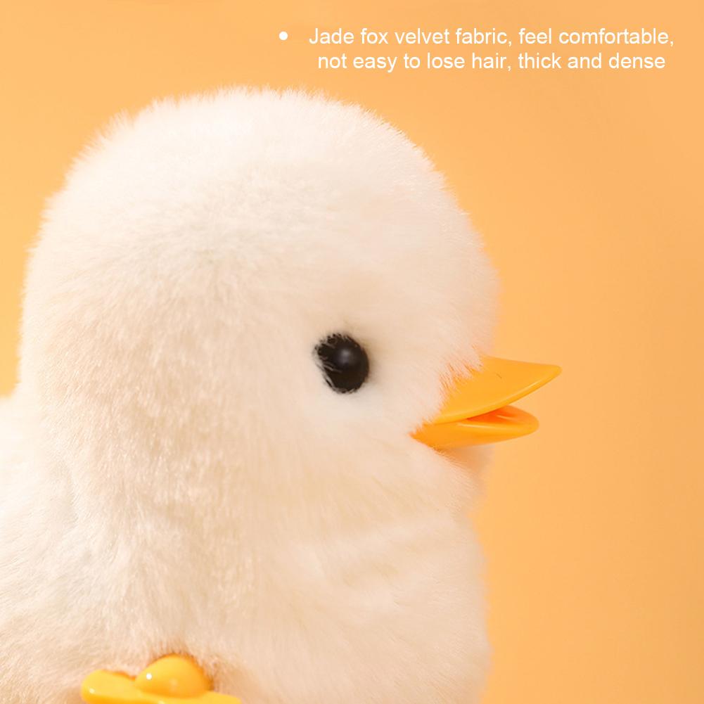 Plüsch-Wind-Up-Küken, Springen, Gehen, Hüpfen, Cartoon-Plüsch-Huhn, Uhrwerk-Kaninchen, Gehen, Küken, Spielzeug, Baby, Spielen, Spielzeug