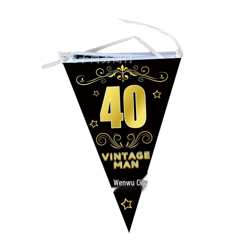 50th Birthday Party Disposable Tableware Set: Plates, Cups, Napkins, Tablecloth, Cutlery Supplies.