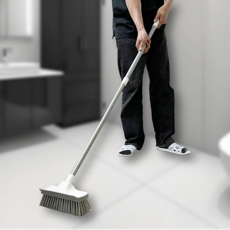 Hård Rengöringsborste Längd Justerbar Toalett Badrum Golv
