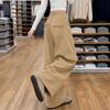Womens High-Waisted Wide Leg Cargo Pants Khaki Loose Fit Trousers With Multiple Pockets Fall 2026