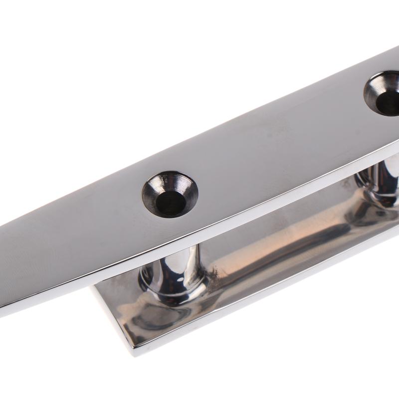 316 Stainless Steel Combo Mooring Cleat 1Pc 4 5 6 Inch 2 Hole Polished for Marine Boat Deck Use