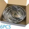 6Pcs/Set DIY Cake Ring Mold Stainless Steel Cookie Mousse Cuttur Durable Wedding Cake Tools