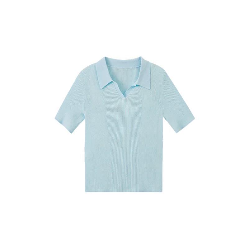 Northern Deer Spring-Summer Knit Polo: 55.5% Lyocell, 32.9% Cotton, 11.6% Linen, Short Sleeve 261132.