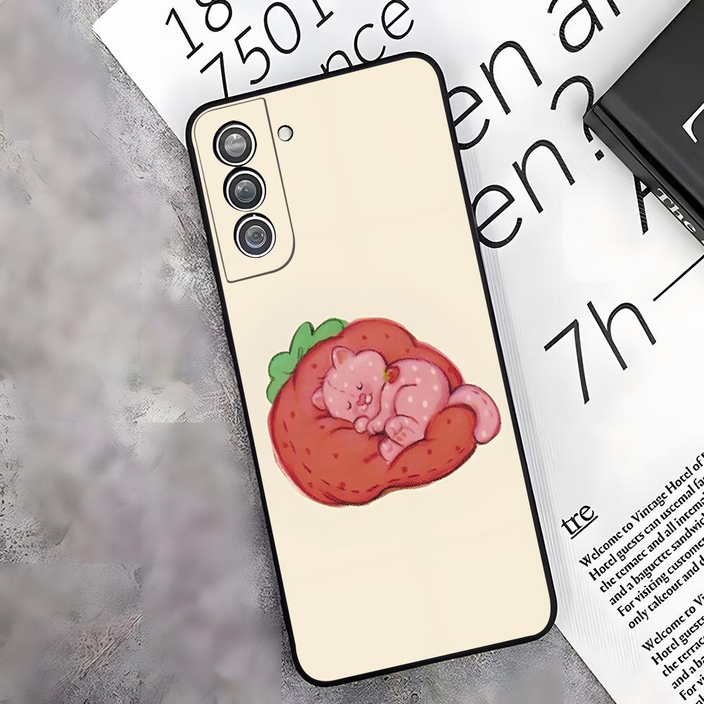 

Strawberry Sh-SHortcake Anime Phone Case For Samsung S26 S25 Edge S24 S23 S22 S21 S20 Ultra Plus Fe Galaxy A54 A53 A34 A25 A16 C Galaxy S26