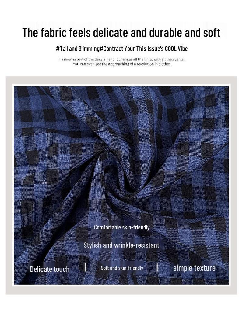 Women's High Waist Checkered Lace Trim A-line Midi Skirt (2025)