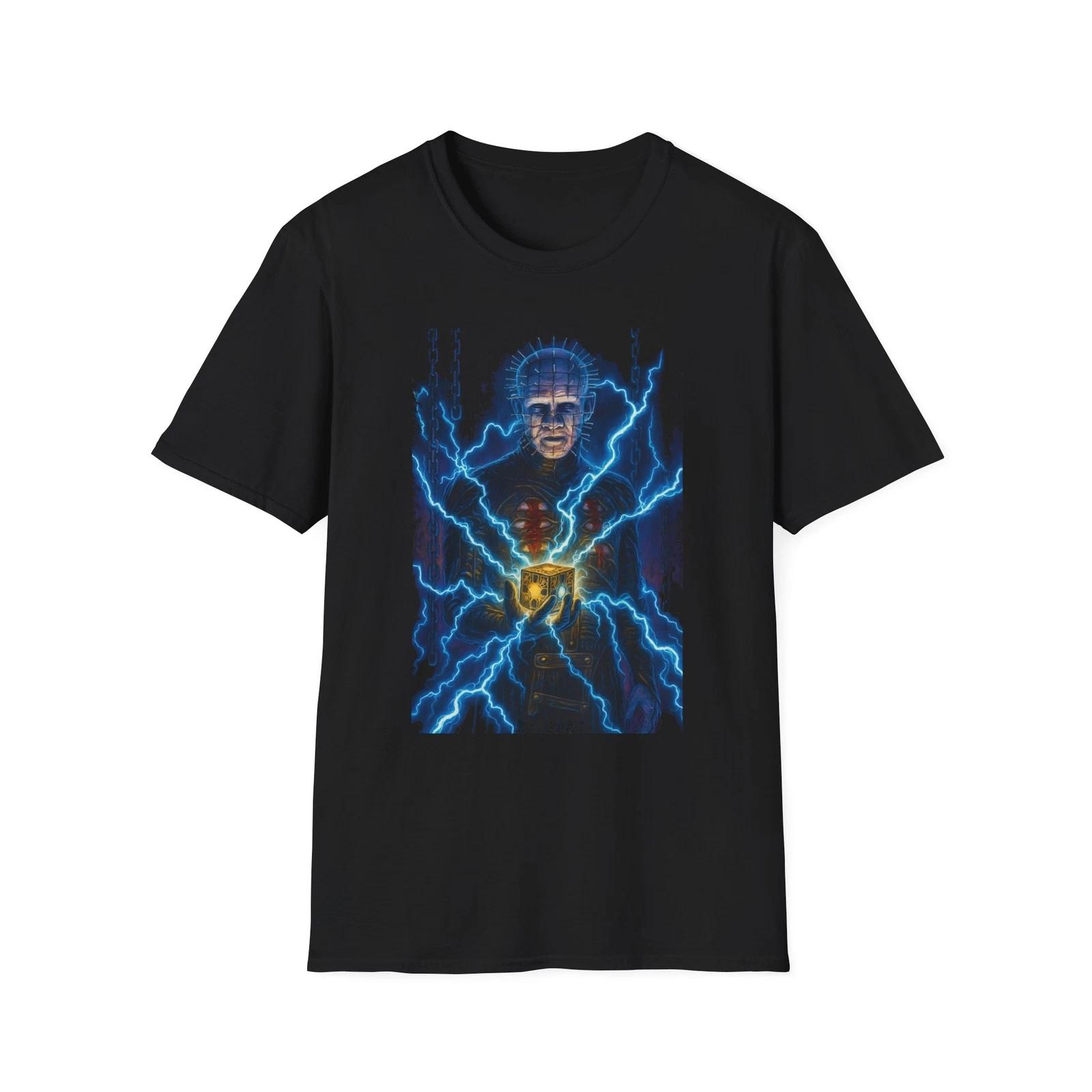 Hellraiser Pinhead Unisex T-Shirt, Horror Graphic Tee, XL