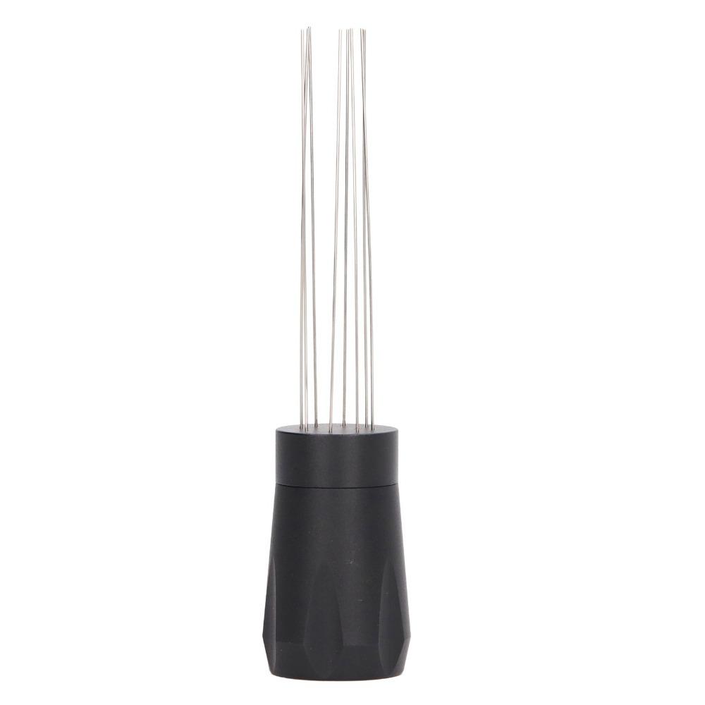 

Stainless Steel Coffee Distribution Needle Ergonomic Design Aluminum Alloy Handle Coffee Needle Type Distributor чорний