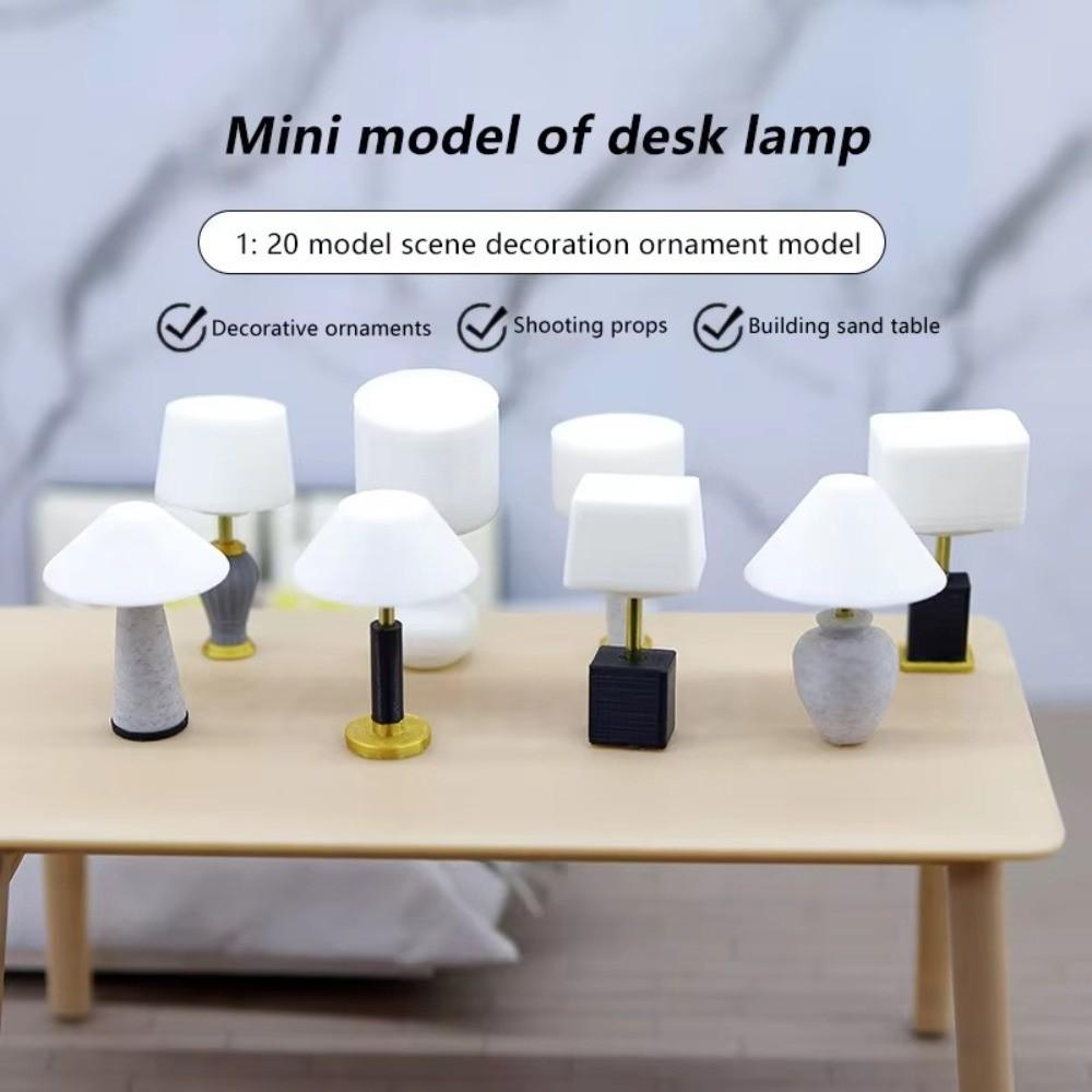 1PCS DIY Desk Table Lamp Miniature Model Doll House Accessories Mini Furniture Children Toy