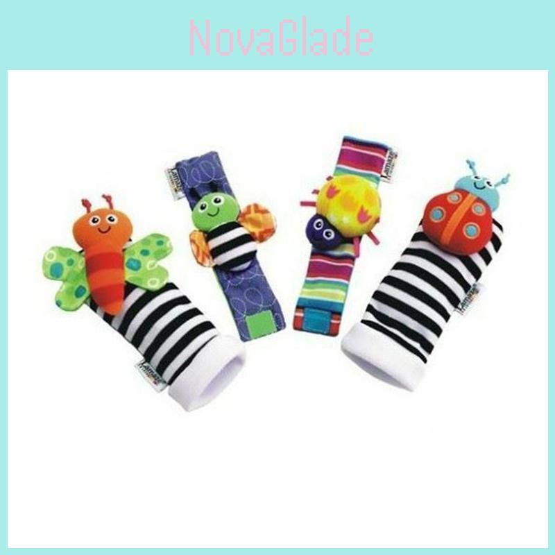 Lamaze Rattle Set Beautiful Baby Sensory Toy Cozy Socks And Soft Plush Wrist Rattles