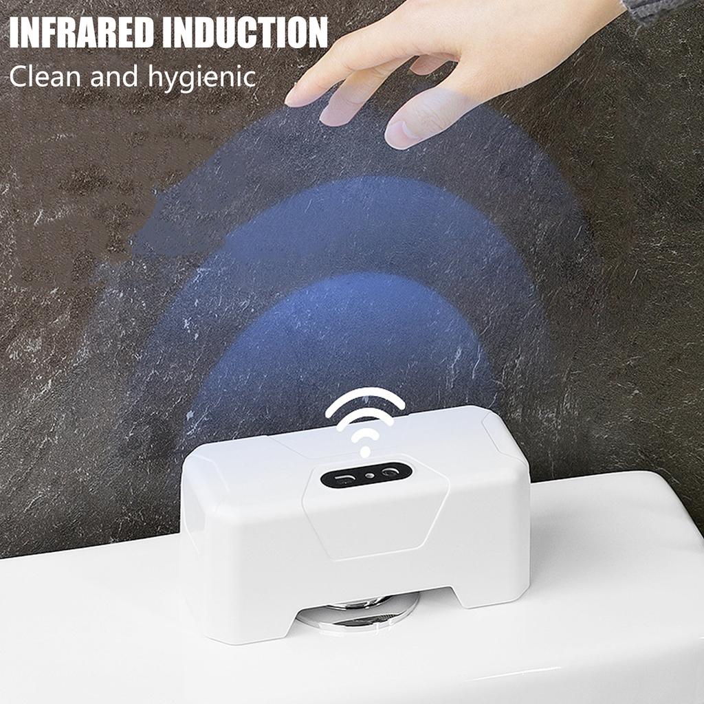 Automatic Infrared Induction Toilet Flusher External Infrared Toilet Flush Button for Easy Installation & Water Saving
