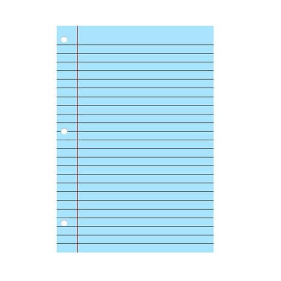 200 Sheets Loose Leaf Paper 8'' X 10.5'' College Ruled Filler Notebook Paper 3-Hole Punched Binder Lined Paper for 3 Ring Binders