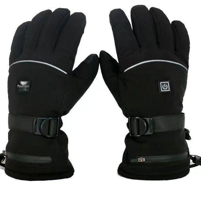 Smart Waterproof Heated Winter Ski Gloves - Electric Heated Gloves for Outdoor Sports and Cycling