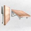 Folding Shelf Brackets Stainless Steel Collapsible Shelf Bracket Wall Mounted DIY Triangular Brackets for Table Work F
