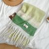 Cheese Milk Yellow Plush Scarf Women's Autumn and Winter New Korean Version Color Dot Imitation Cashmere Shawl Warm Thickened Student Scarf