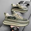 Autumn 22 New Casual Running Trendy Shoes Youth Platform Sports Shoes Wear-resistant Heightening Dad Shoes
