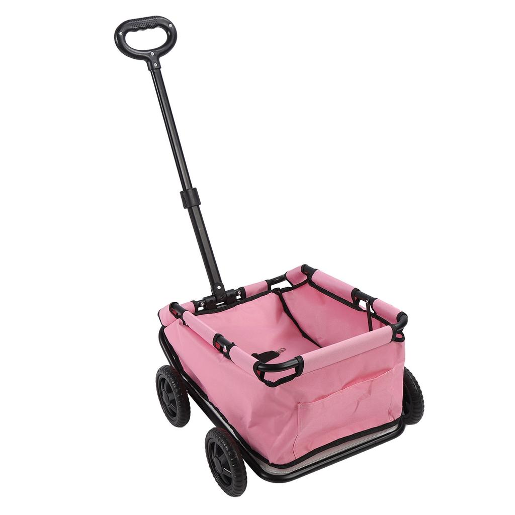 Dog Stroller with 4 Wheels Comfortable Handlebars Foldable Pet Stroller for Small Cats Dogs Up To