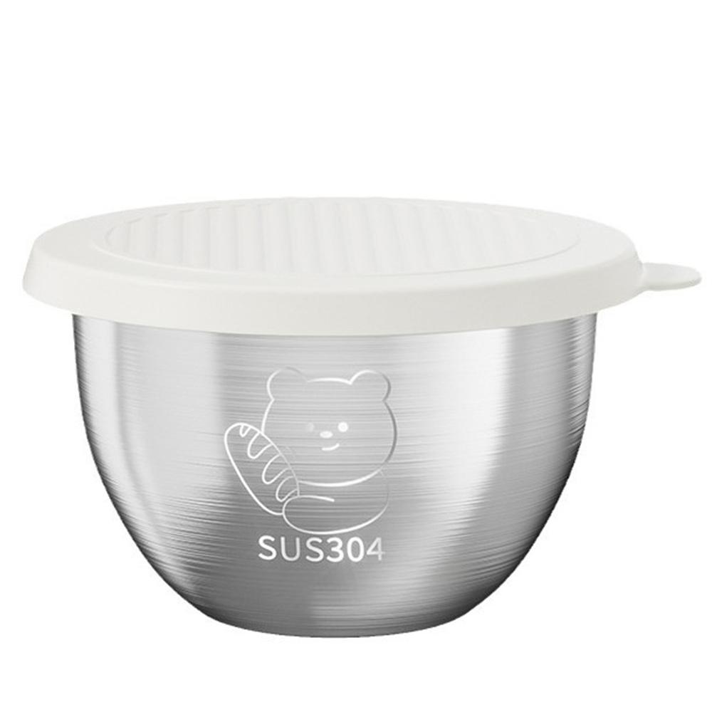 Leak-proof Seasoning Box Portable 304 Stainless Steel with Sealed Lid Condiment Containers Silicone Cover Sauce Cup