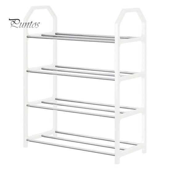 4-Tier Shoe Rack Versatile Storage Organizer Large Capacity Sturdy Construction Simple Installation Entryway Bedroom Shoe Shelf