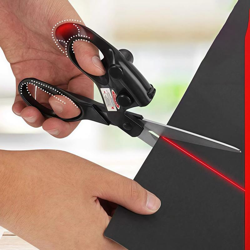 Professionelle Lasergeführte Schere Nähen Schneiden Laser Schere Mehrzweck Professionelle Arbeits Schere Haushalt Handwerkzeuge