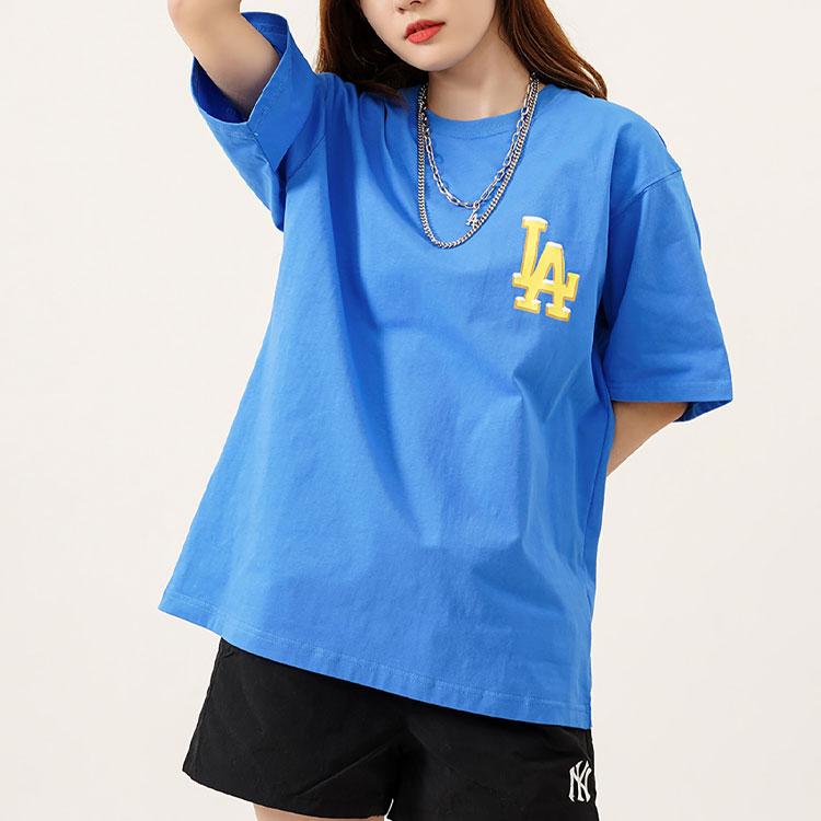 New MLB T Shirts Unisex Blue 3ATSE1123-07BLS