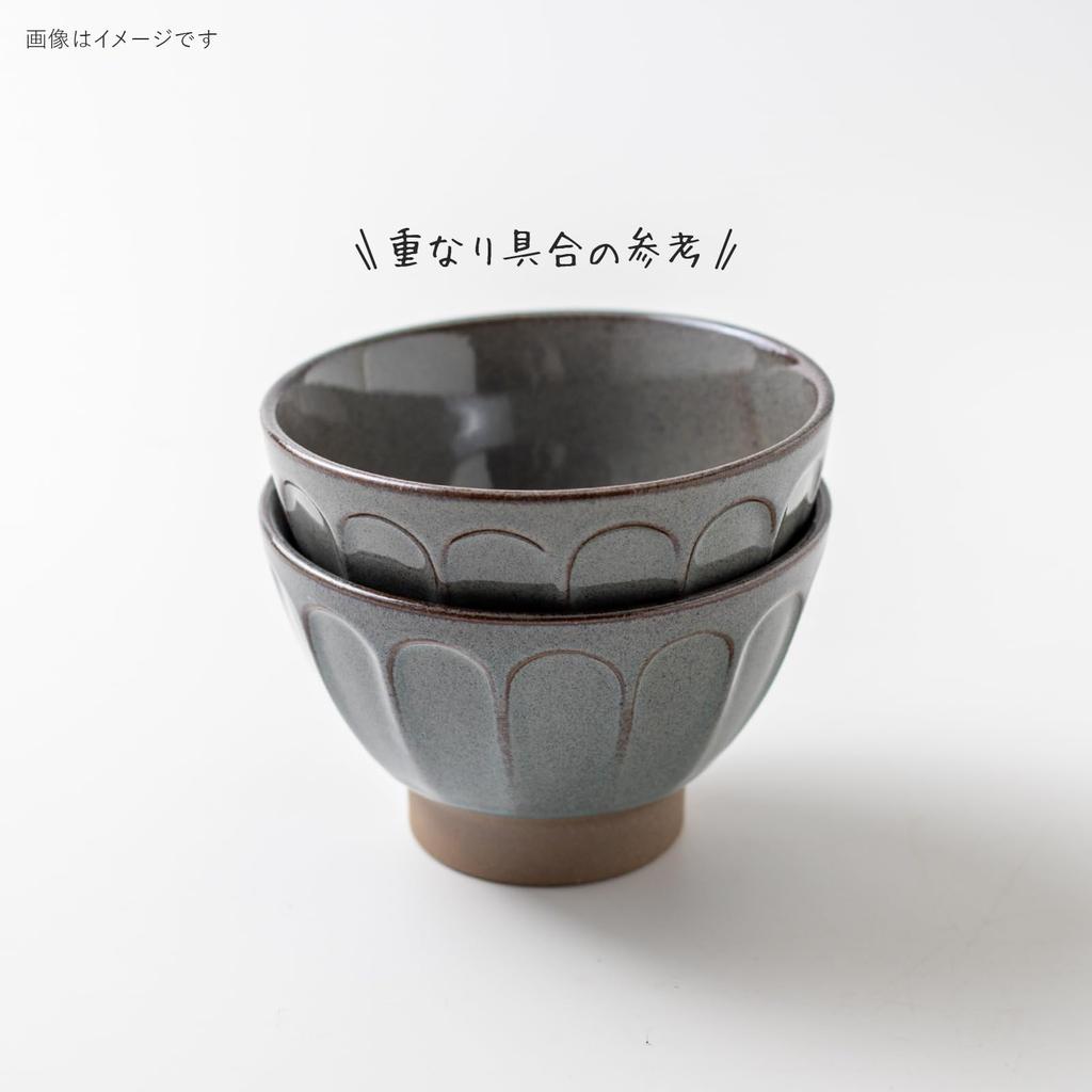 Minoru Pottery eureka -Shinogi- 110 Teeschale, Hellblau