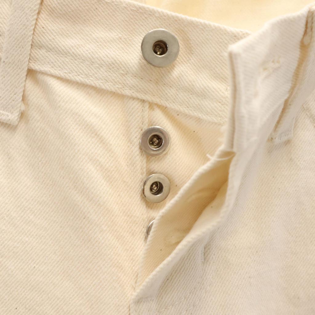Naked & Famous Skinny denim pants w29 white Button fly Men's Used