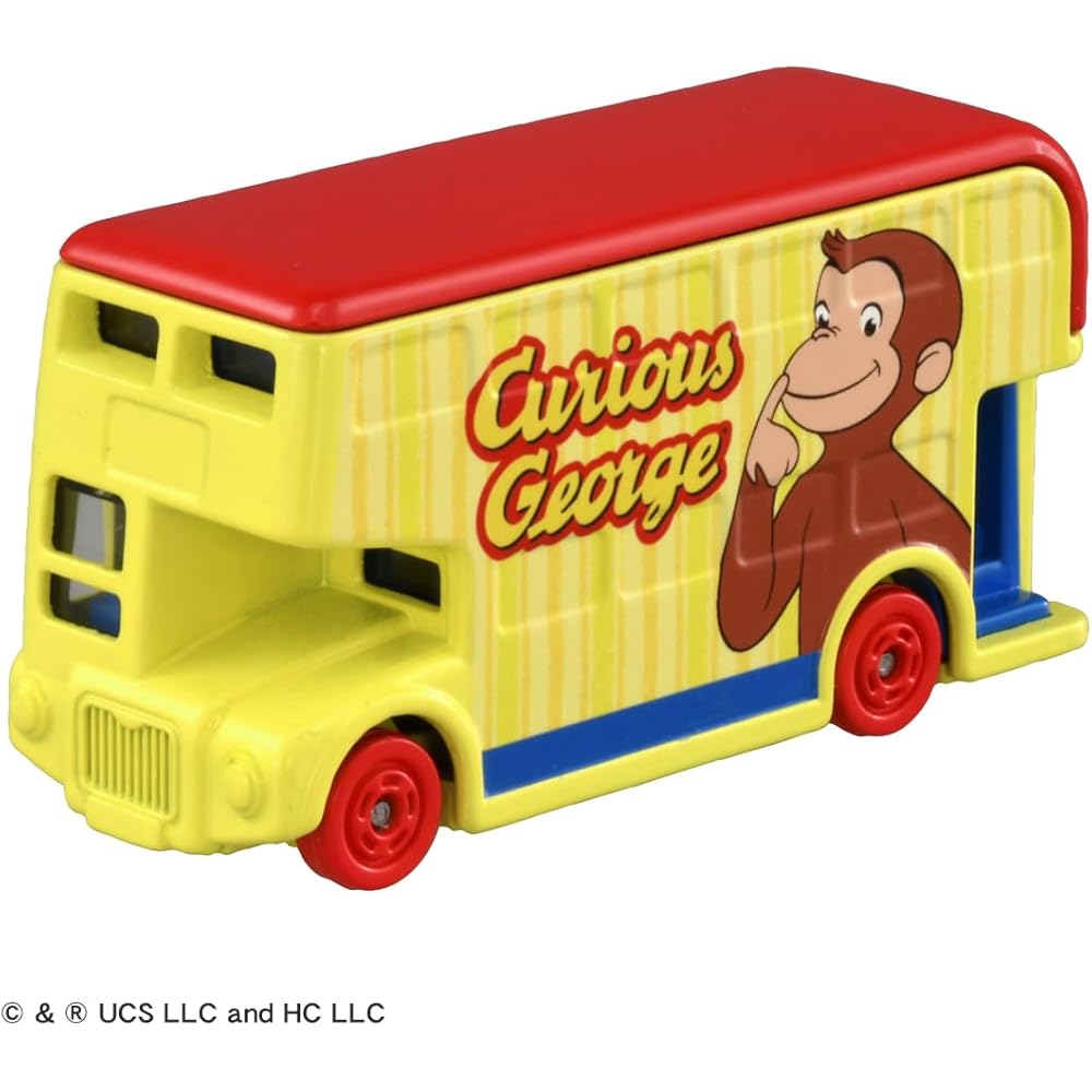Takara Tomy Tomica Dream Tomica SP George the Monkey Friend Bus Toy Miniature Car for Ages 3 and Up