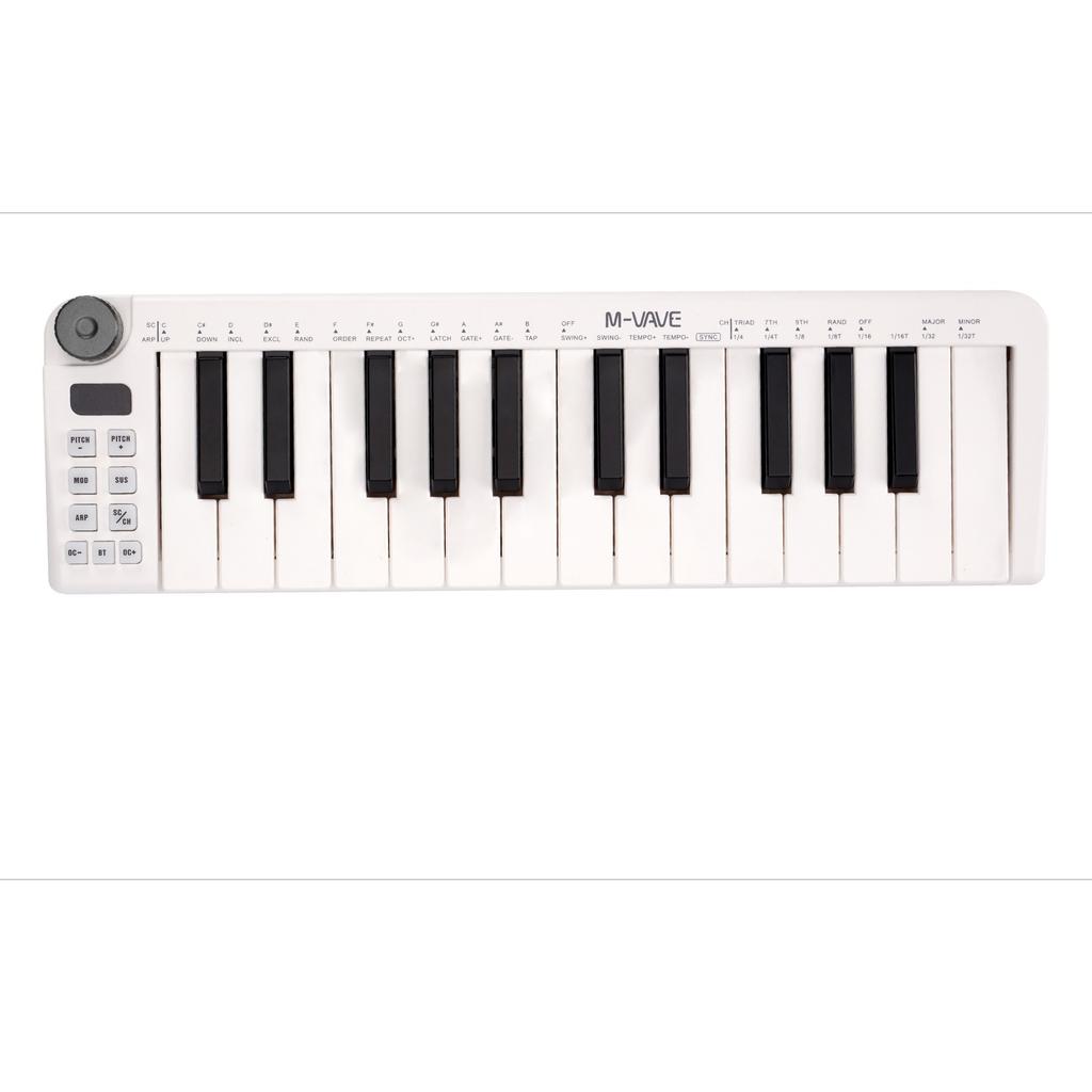 SMK-25/mini Pro MIDI Controller | 25 Velocity Keys + USB-C/Wireless | DAW Control & 15h Rechargeable Studio Tool
