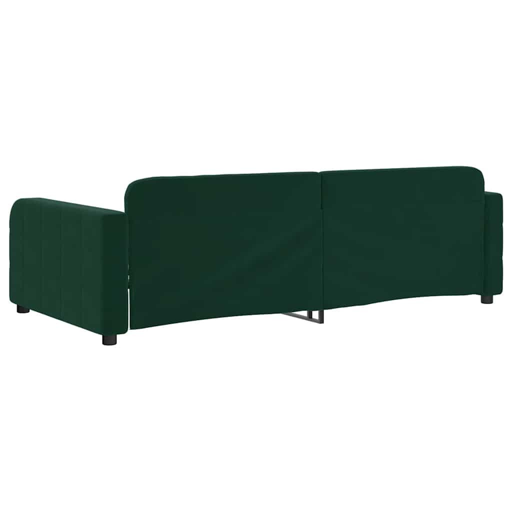 Vidaxl Sofa with Sleeping Function, Dark Green, 90X200 Cm, Velvet