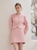 NOUVE A Line Tweed Skirt - Pink