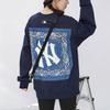 New MLB Cashew Flower Sweatshirts Unisex Dark Marine Blue 3AMT53014-50NYD