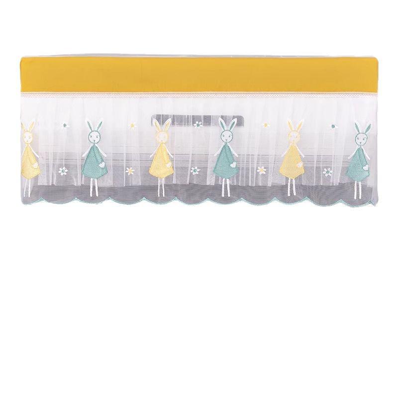 Univerzální nástěnný kryt proti prachu na klimatizaci - Plné pokrytí, Snadné nasazování/sundávání, Větruodolný návlek pro jednotky Gree & Midea