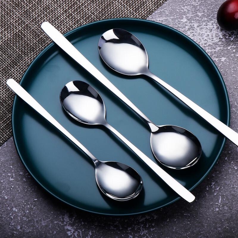 

Abay Korean Style 304 Stainless Steel Long-Handled Spoons