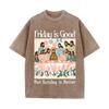 2026 Vintage Washed T Shirt Men Christian Faith Graphic Tees Friday Is Good But Sunday Is Better Casual Loose Crew Neck Short Sl