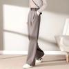 Starry Sky Wide-leg Pants Women's Spring Autumn Winter High Waist Warmth Formal Pants Large Size Temperament Straight-leg Pants Elastic Waist Pant