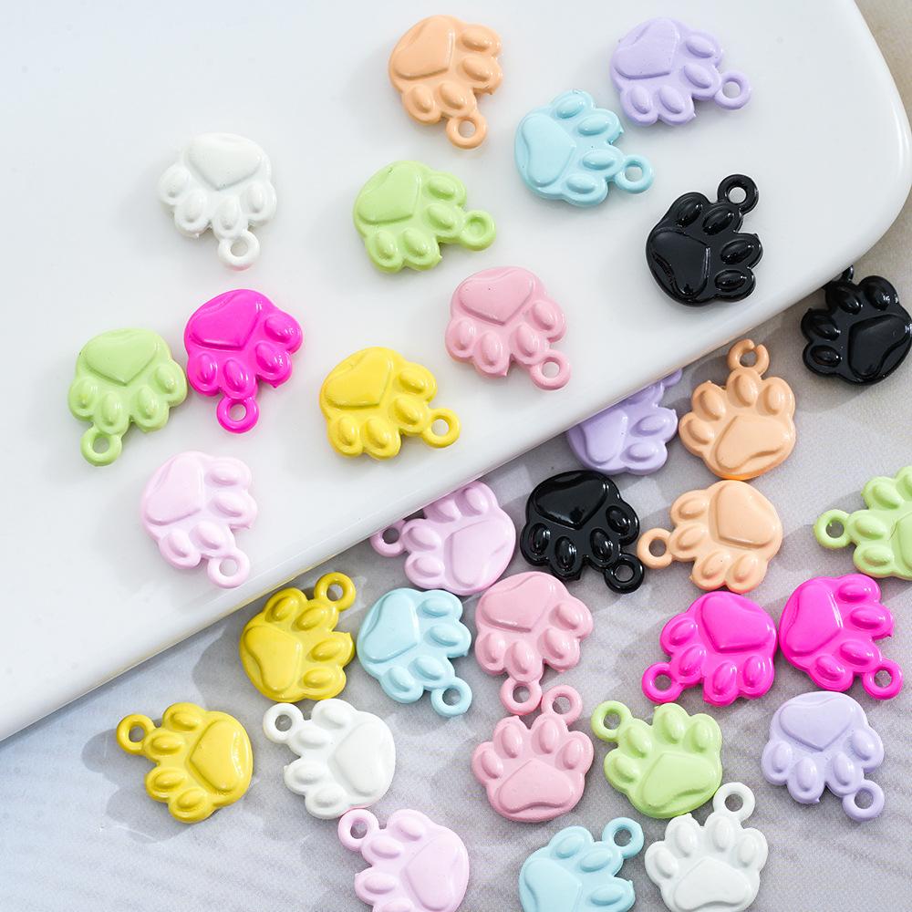 10X12Mm Legierung Farbig Katze Kralle Anhänger Halskette Armband Anhänger DIY Handgefertigter Schmuck Tierkralle Zubehör Produktion