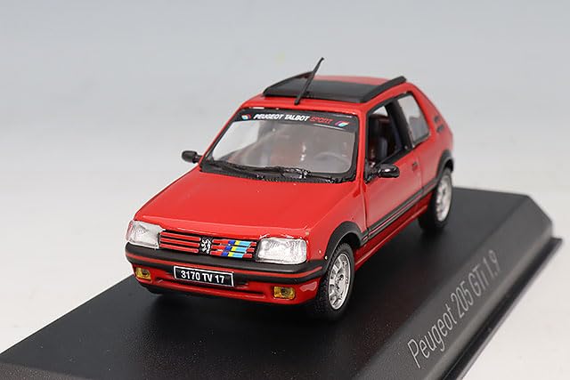 Norev 1/43 scale Peugeot 205 GTI 1.9 1991 Vallelunga Red PTS
