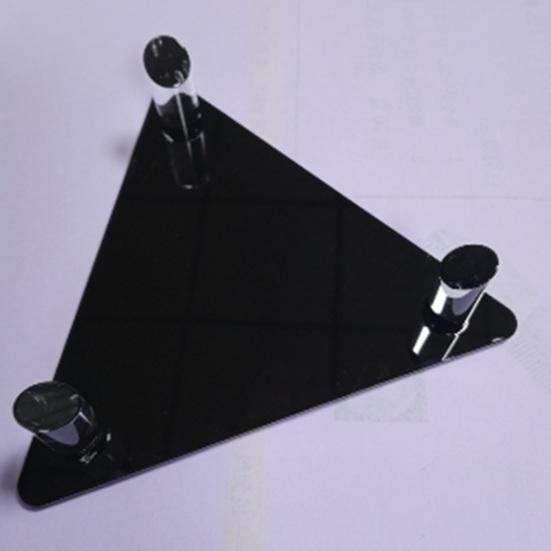 Ball Stand Stable Thickened Hollow Design Fall-resistant Solid Display Acrylic Triangle Soccer Volleyball Holder Ball Sports