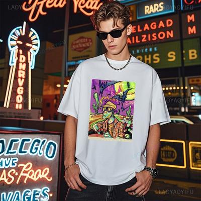 T-shirt Rango et Las Vegas Parano Coton, T-shirt Homme Respirant Camisetas Confort et Mode
