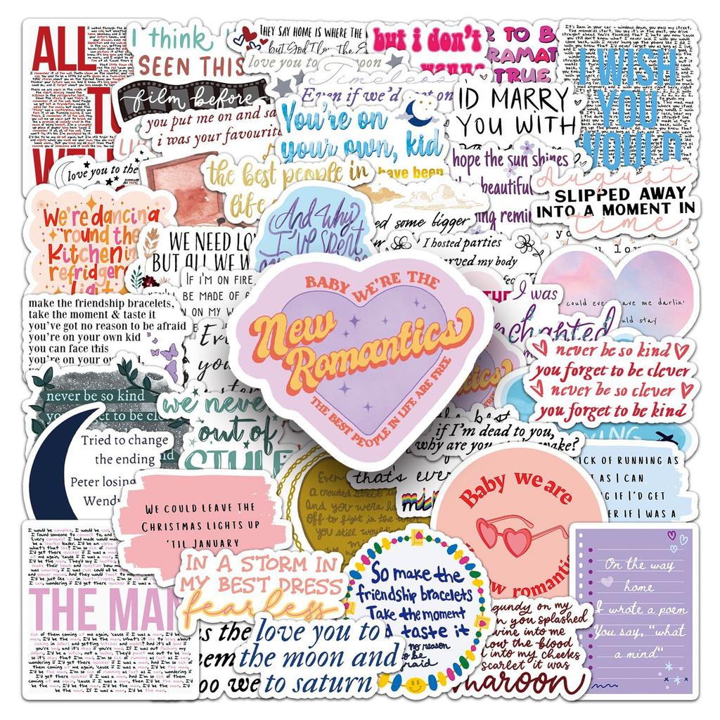 Fun Sticker Pack For Water Bottles, Luggage, Laptop, And Phone Case Decoratio